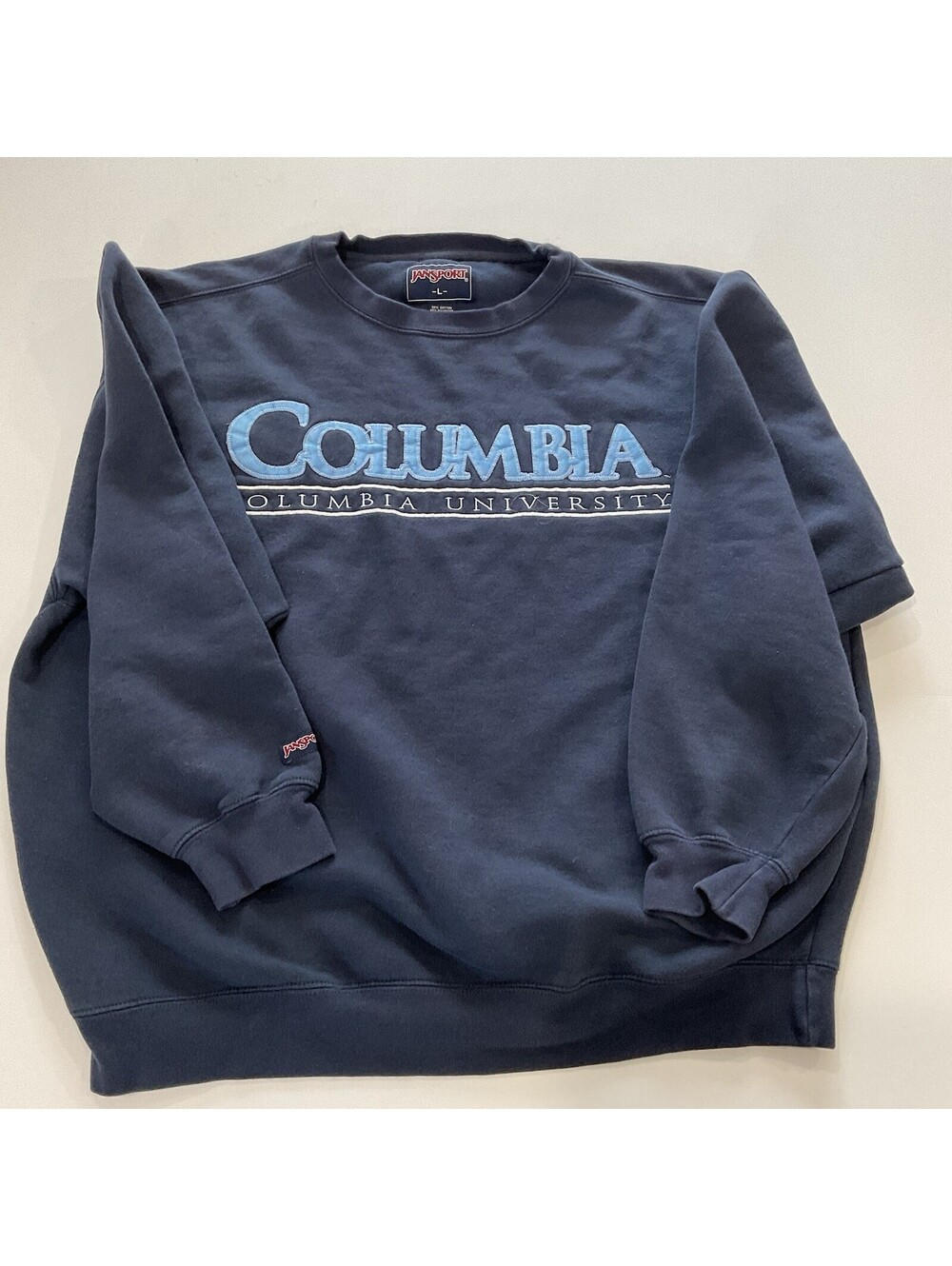 Vintage navy blue JanSport crewneck sweatshirt Size Large